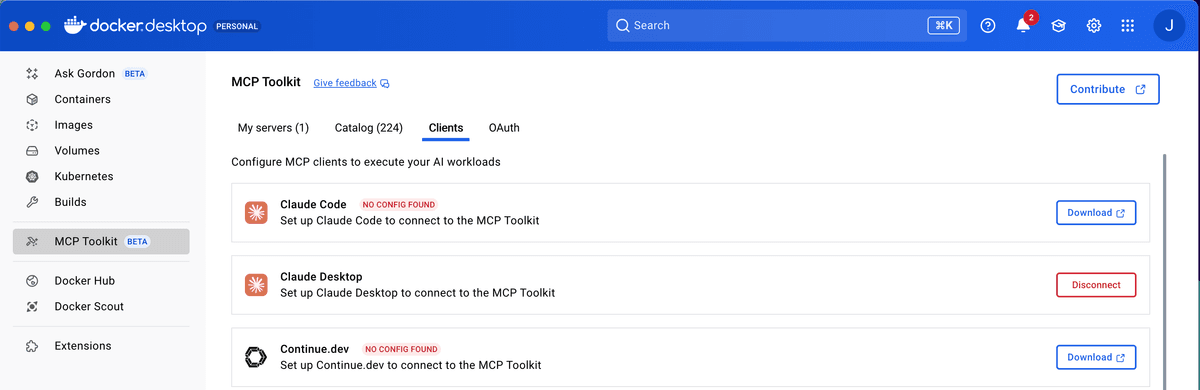Connecting MCP server to Claude Desktop client