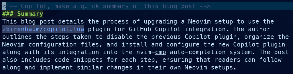 Neovim AI Copilot autocomplete 4