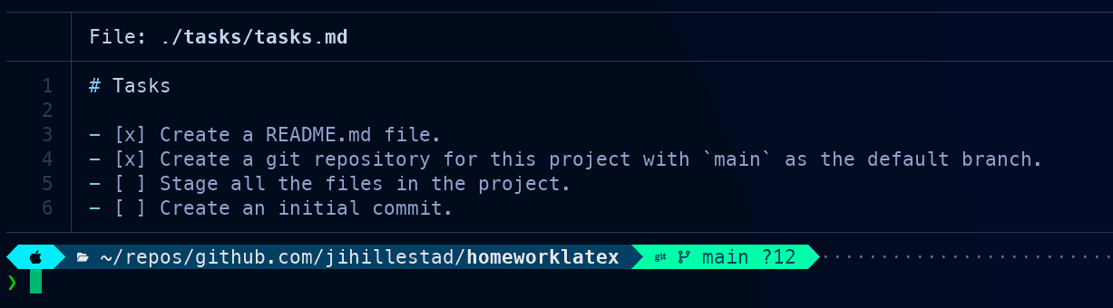 OpenCode completing git initialization and staging tasks